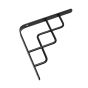 Decorative Shelf Bracket - Black - 20 mm x 8"