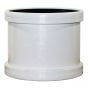 Coude 90° en PVC/BNQ, 4", mâle x femelle, blanc