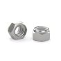 Écrou de blocage hexagonal avec insertion de nylon,  acier inoxydable, 1/4", 5/pqt