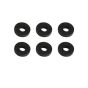 Flat Washer - 17/32" - Black - 6/Pkg