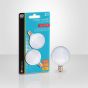 Vanity Bulb - G16.5 - Incandescent - Soft White - Frosted - 40 W - 2/Pack