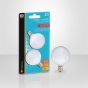 Ampoule vanité, G16,5, incandescente, blanc doux, givré, 60 W, 2/pqt