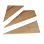 Marche d'angle en bois franc, 1 1/16" x 42", érable, droit
