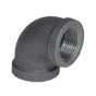 Coude 90° fonte noir 3/4 po