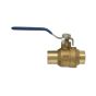 Valve bille laiton sans drain 1/2 po