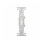 Interrupteur unipolaire à bascule commercial, 15 A, 120 V, blanc, 10/pqt