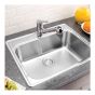 Kitchen Sink - 1 Bowl - 1 Hole - Stainless Steel - 25" x 21" x 8"