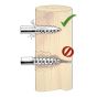 Isolateur de clôture électrique pour poteau de bois, 25/pqt