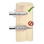 Isolateur de clôture électrique pour poteau de bois, 75/pqt