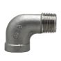 Coude en acier inoxydable 90°, 3/8"