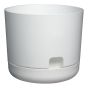 Jardinière Oasis à auto-arrosage, blanc, 12"