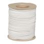 Elastic Fleece Bands - White - 3.6 mm x 50 m