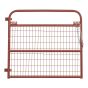 True North Light Farm Gate with Mesh - 20-Gauge - Red - 4'