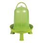 Poultry Plastic Watering Trough with Feet - Green - 5 l (1.32 gal)