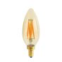 Ampoule DEL, type C, fumée, E12, 3,5 W, 4/pqt