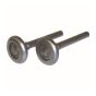 Roulettes pour porte de garage, acier, 4", 2/pqt