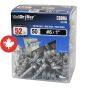 WallDriller Zinc #6  (+ Screws) Anchors (50)