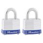 Pin tumbler padlock - 1 1/2" x 3/4" - 2/Pkg