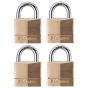 Brass padlock - 40 mm - 4/Pkg