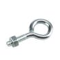 Eye Bolt with Nut - Zinc - 1/4" x 2"
