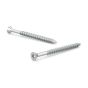 Zinc-Plated Wood Screws - Flat Head With Nibs - Zinc - 1 1/8" - 18/Pkg