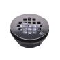 Drain douche ABS, grille acier inoxydable, 2"