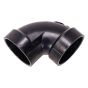 ABS DWV 90° Elbow - 2" - Hub - Black