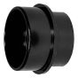 ABS DWV Reducing Adapter - M 4" x F 3" - Spigot x Hub - Black