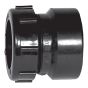 Adaptateur de siphon femelle en ABS DWV, 1 1/2", fem. x écrou plast., noir