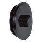 Bouchon de nettoyage en ABS DWV, 2", mâle fileté, noir