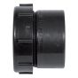 Adaptateur de siphon mâle en ABS DWV, 1 1/2", mâle x écrou plast., noir