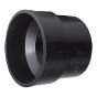 ABS DWV M.J. Cast Iron Adapter - F 4" x M 3" - Hub x Spigot - Black