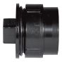 Adaptateur pour nettoyage en ABS DWV avec bouchon, 2", mâle x fem. fileté, noir