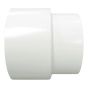 PVC/BNQ Adapter - 4" - Hub - White