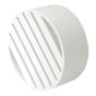 Grille pour siphon de sol en PVC/BNQ, 4", mâle, blanc