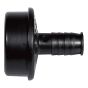 Adaptateur pour lave-vaisselle en ABS DWV, 1 1/2" x 1/2" , mâle x embout annelé, noir
