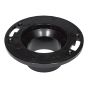 ABS DWV Closet Flange - 4" x 3" - Spigot - Black