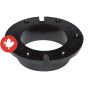 Bride de renvoi en ABS DWV, 4" x 4", femelle, noir