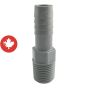 Adaptateur mâle de plastique, 1/2"