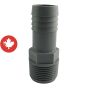 Adaptateur mâle de plastique, 1"