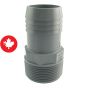 Adaptateur mâle de plastique, 1 1/2"