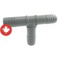 Adaptateur en "T" de plastique, 3/4"