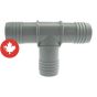 Adaptateur en "T" de plastique, 1 1/4"