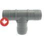Adaptateur en "T" de plastique, 1 1/2"