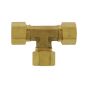 Te compression laiton 5/8 po