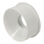 PVC-BDS Reducer Bushing S/D to DWV - 4" x 1 1/2" - Spigot x Hub - White
