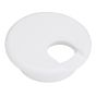 Passe-fils circulaire, blanc, 2 1/2" x 20 mm