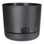 Jardinière Oasis à auto-arrosage, noir, 6"
