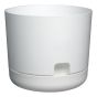 Jardinière Oasis à auto-arrosage, blanc, 8"