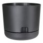 Jardinière Oasis à auto-arrosage, noir, 8"